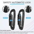 BEIFENG Heavy Duty Lightweight Locking Carabiner Clips D Ring - Image 4