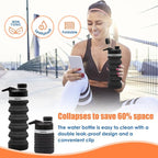 ONTA Collapsible BPA Free Silicone Water Bottle, 20oz - Image 2