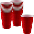 Apple Red Plastic Cups - 12 oz. - Versatile Drinkware by AmscanPartySupplies