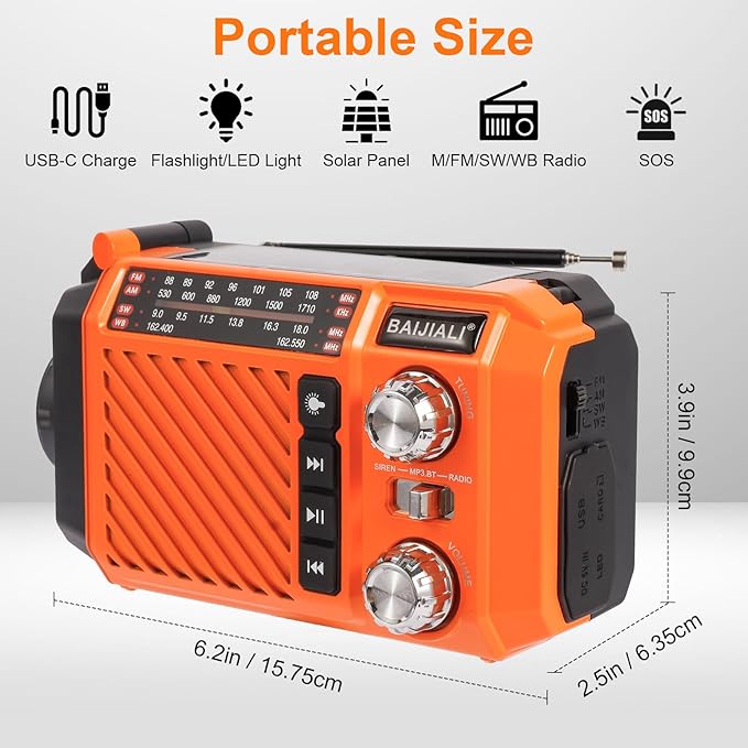 Hand Crank Emergency Weather Radio - Image 2