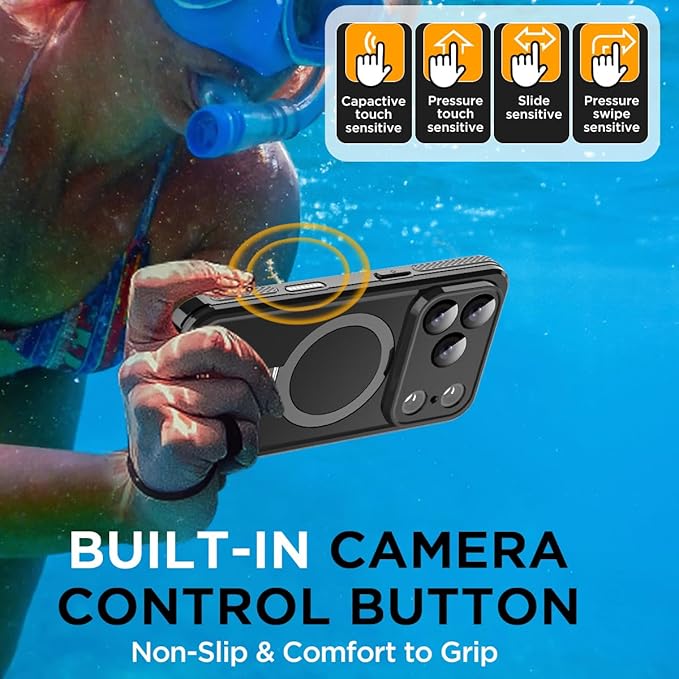AICase Magnetic for iPhone 17 Pro Max Case Waterproof Magsafe Shockproof - Image 2