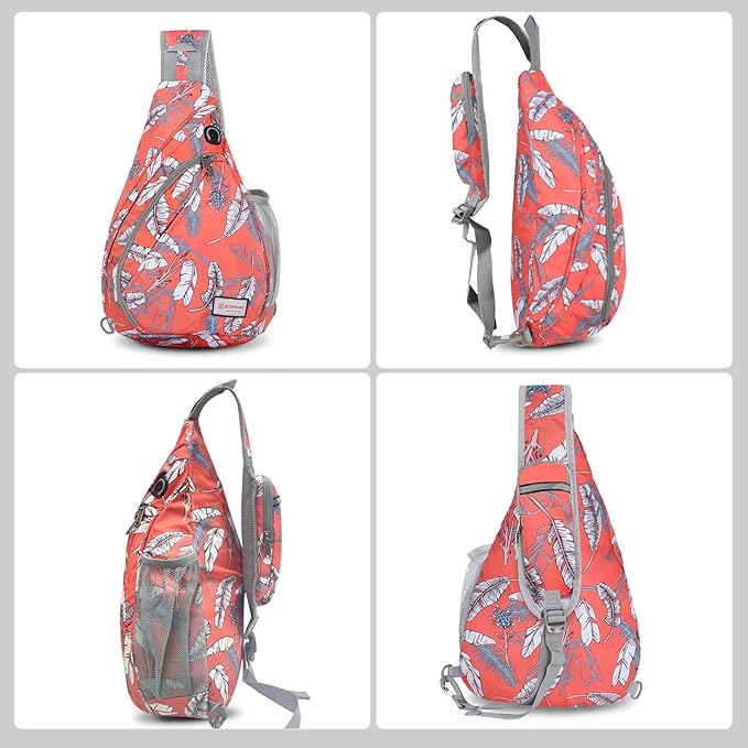 ZOMAKE Sling Bag, Small Crossbody Sling Backpack, Water Resistant Shoulder - Image 5