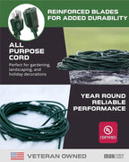 Iron Forge Cable Weatherproof 50 Ft Outdoor Extension Cord - Image 7