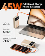 INIU 20000mAh Power Bank, Small Portable Charger, 45W PD Fast Charging Battery - Image 2