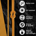 TECEUM 5/32" Paracord Rope 1000 – 1000ft / 200ft / 100ft / 50ft – Tactical - Image 3