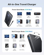 INIU 3-in-1 Portable Charger, 45W 10000mAh Fast Charging Power Bank, Built-in - Image 7