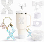 6PCS White Stanley Cup Accessories Set Fit by MOTEERLLU