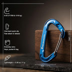 FresKaro 5pcs Nano Carabiner Clips, 8kN 1798lbs, Small Sturdy, Reliable - Image 2