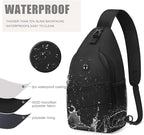 Pritent Crossbody Bags for Women Men Trendy Sling Bag Backpack Casual Chest Bag - Image 4