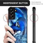 for Samsung Galaxy S21 Case, Snowy Mountain Fox Lake Pattern Graphic Design - Image 3