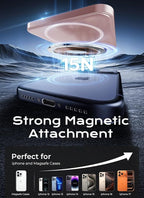 Aobbow Magnetic Portable Charger, 5000mAh Ultra Slim Power Bank, 15W Fast - Image 3