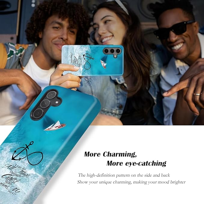 Compatible for Samsung Galaxy A27 5G Case, Dual Layer Heavy Duty 2 in 1 - Image 4