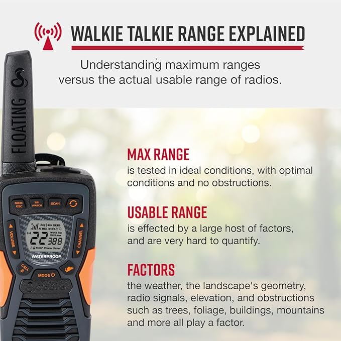Cobra ACXT1035R FLT Floating Walkie Talkies - Image 2
