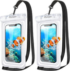 ProCase 2 Pack Floating Waterproof Phone Pouch IPX8, Universal Dry Bag Fits by ProCase