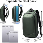 Slim Laptop Backpack for Men, Waterproof Expandable High Tech Business Work - Image 3