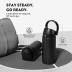 POWCAN 18 oz Insulated Water Bottle: 2-in-1 Push-Button Spout & Quick-Flip Straw - Image 4