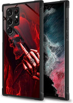 for Samsung Galaxy S23 Ultra Case, Gestures Funny Skull Pattern Graphic Design - Image 5