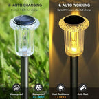 DenicMic Solar Lights Outdoor 15 Pack Waterproof 3000K Warm White LED Stainless - Image 3