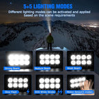 VZZNN 6 Pack Rechargeable Headlamp, Super Bright LED Head Flashlight - Image 7