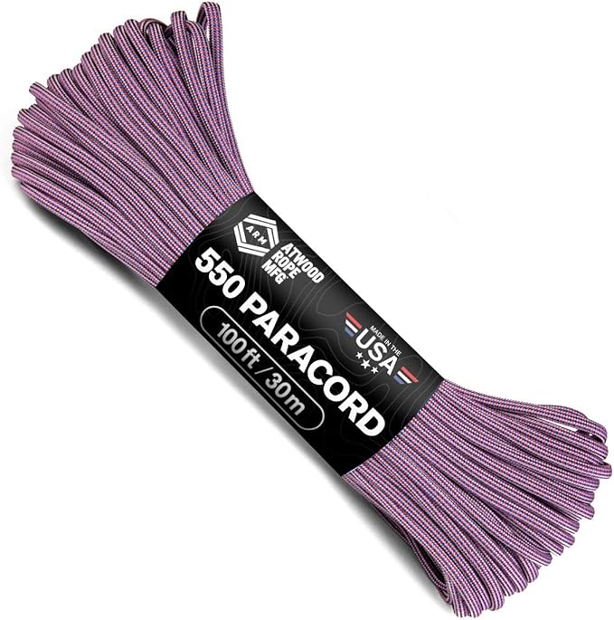 Atwood Rope MFG Color Changing 550 Paracord 100 Feet 7-Strand Core Nylon by AtwoodRopeMFG