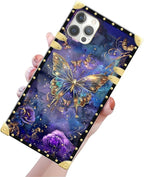 Compatible with iPhone 12 Pro Max Case, Glistening Golden Butterfly Vibrant - Image 3