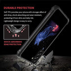 for Samsung Galaxy S22 Case, Galaxy Fox Wolf Pattern Graphic Design Girl Boy - Image 2