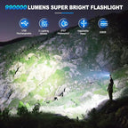 KINGCAESAR Flashlights High Lumens Rechargeable, 2 Pack 90, 000 Lumens Super - Image 2