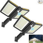 ropelux Solar Outdoor Lights, 6000LM Motion Sensor Outdoor Light Double Big by Ropelux