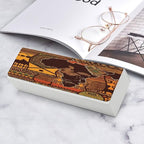 African Map Ethnic Pattern Eyeglass Case Spectacle Case Slim PU Leather - Image 7