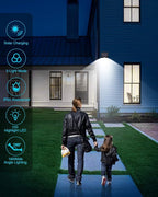 4 Pack Solar Motion Lights Outdoor, 3 Modes/100LED Solar Security Wall Lights - Image 6