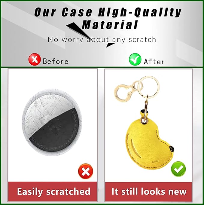 BORKUANA Leather Keychain Holder Case Compatible - Image 3