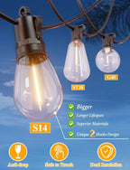 Brightever LED Outdoor String Lights, 75FT Patio Lights - Image 2