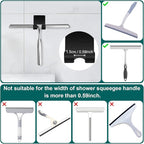CGBE Shower Holders for Razors, 2 Pack Squeegee Holder and 2 Pack Razor Holder - Image 6