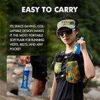 AONIJIE Running Water Bottle 2PCS 250ml/8.5oz Soft Flask TPU Collapsible Water - Image 4