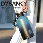 DYSANKY 64 oz Insulated Water Bottle | Thickened Stainless Steel Water Jug - Image 3