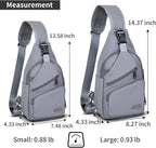 AMJ Crossbody Sling Bag Men Women, Casual Shoulder Backpack, Chest Daypack - Image 2