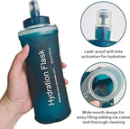 Soft Flask 500ML, TPU Collapsible Soft Water Bottle - Image 3