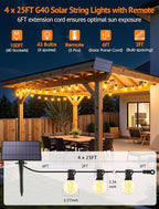Larkvue 100FT Solar String Lights Outdoor - Image 2