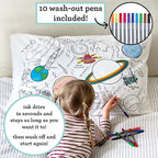 eatsleepdoodle - Coloring Pillowcase - Image 2