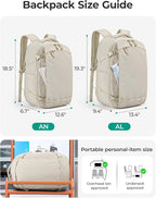 BAGSMART Travel Backpack Women, 15.6 Inch Carry On Backpack Flight Approved - Image 5