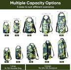 Waterproof Dry Bag 5L/10L/15L/20L/30L Roll Top Dry Storage Backpack - Image 3