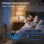 TriPole Portable Standing Fan, 8000mAh Rechargeable Oscillating Fan - Image 4