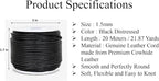 GENIQUE Real/Genuine Round Leather String Cord - Image 3