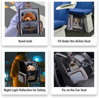 Lekebobor Large Cat Backpack Carrier Expandable Pet Carrier Backpack - Image 6