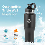 RAYMYLO 32 oz Insulated Water Bottle - Image 3
