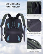 ECOHUB 17" Small Travel Backpack, United Airlines Personal Item Bag 17x10x9 - Image 5