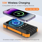 Solar Power Bank, 49800mAh Wireless Portable Phone Charger - Image 3
