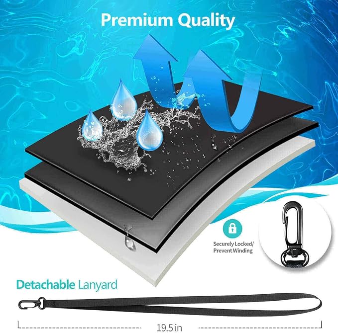 Waterproof Cell Phone Pouch : 4 Pack Float Clear Cell Holder Protector - Image 4