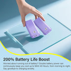 HandFan 10400mAh Personal Handheld Fan, 40Hrs Long-Lasted Hand Fan Rechargeable - Image 2