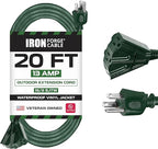 Iron Forge Cable 20ft Green Outdoor Extension Cord by IronForgeCable